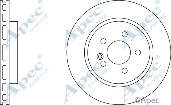 APEC BRAKING Bremžu diski DSK973